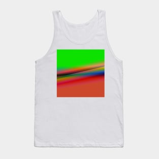 GREEN ORANGE BROWN BLUE TEXTURE ART Tank Top